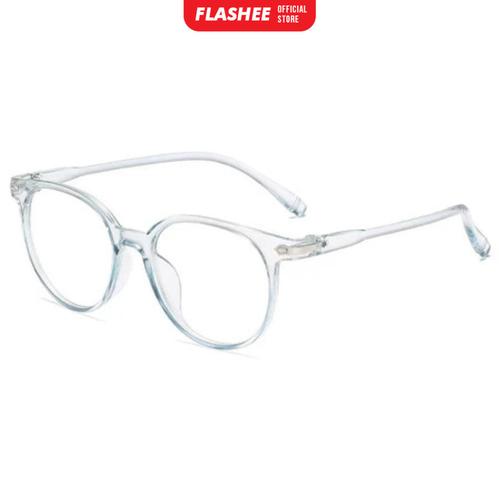 Flashee Kacamata Anti Radiasi Wanita Frame Sunglasses Lensa Transparan Kaca Mata Wanita Pria