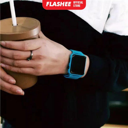 Flashee Jam Tangan Shia LED Digital Fashion Jam Tangan LED Wanita Pria Bahan Silikon Digital Watch