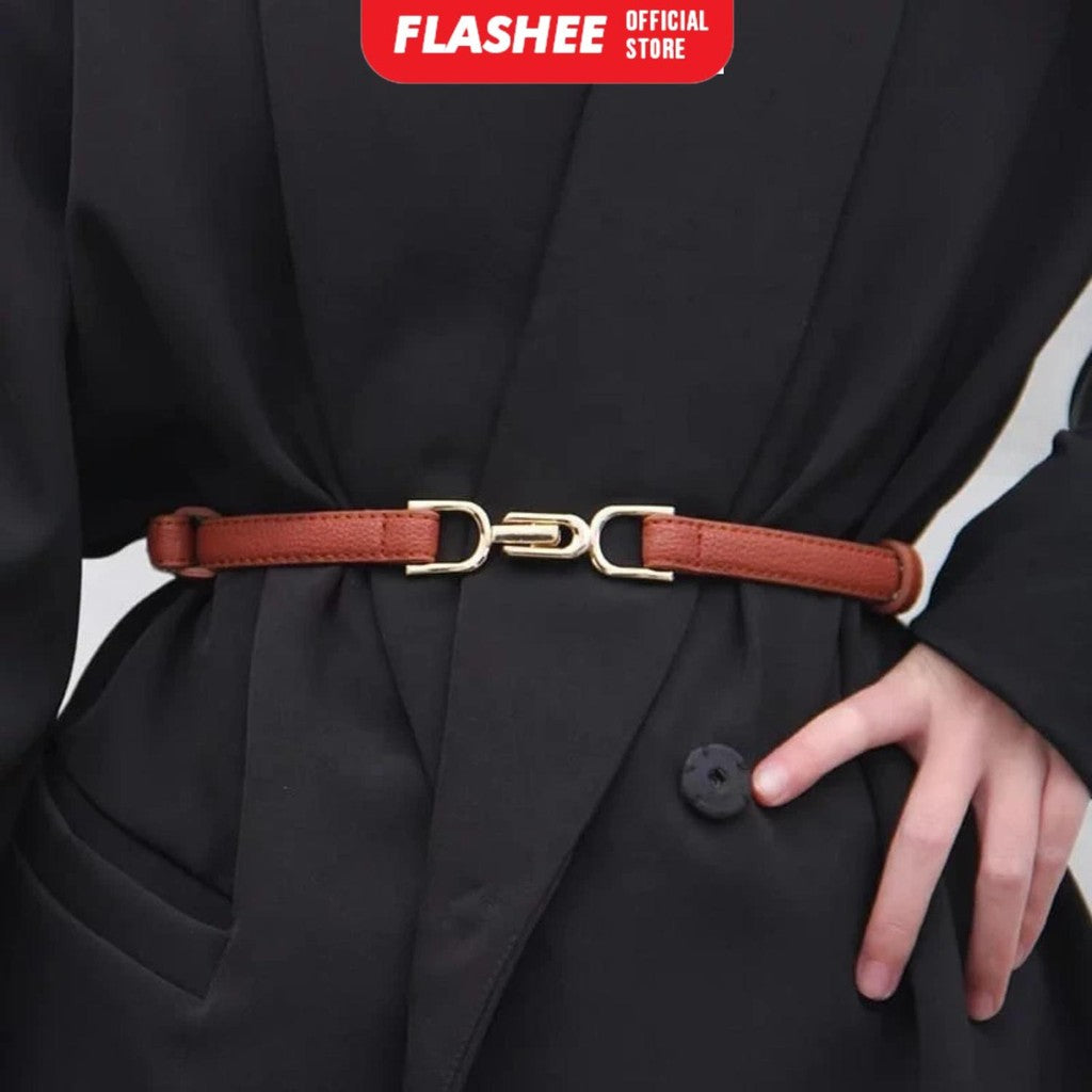 Flashee Ikat Pinggang Murui Thin Ikat Ban Pinggang Adjustable Murui Thin belt Hot Trend Korean fashion Gesper Wanita Simple
