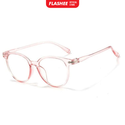 Flashee Kacamata Anti Radiasi Wanita Frame Sunglasses Lensa Transparan Kaca Mata Wanita Pria