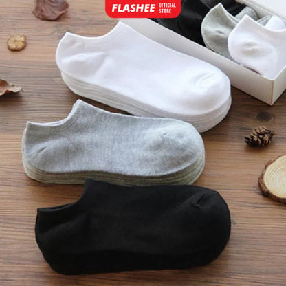 Flashee Kaos Kaki Pendek Angkle Polos Kaos Kaki Mata Kaki Pria Wanita