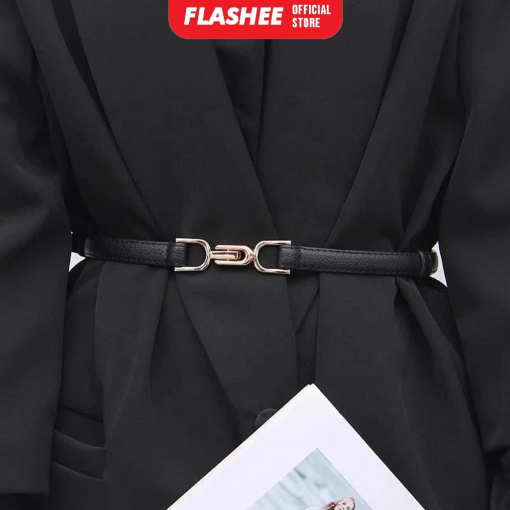 Flashee Ikat Pinggang Murui Thin Ikat Ban Pinggang Adjustable Murui Thin belt Hot Trend Korean fashion Gesper Wanita Simple