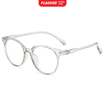 Flashee Kacamata Anti Radiasi Wanita Frame Sunglasses Lensa Transparan Kaca Mata Wanita Pria