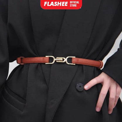 Flashee Ikat Pinggang Murui Thin Ikat Ban Pinggang Adjustable Murui Thin belt Hot Trend Korean fashion Gesper Wanita Simple