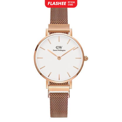 Flashee Jam Tangan Wanita Analog Rantai Magnet Polos Fashion Watch