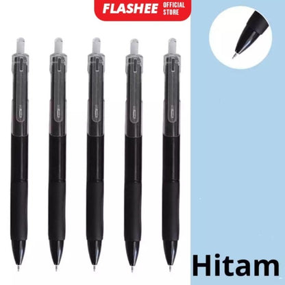 Flashee 1Pcs Gel Pen Pulpen Gel Retractable 4 Warna 0.5mm