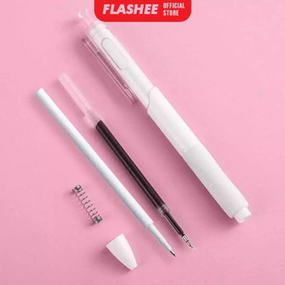 Flashee 1Pcs Gel Pen Pulpen Gel Retractable 4 Warna 0.5mm