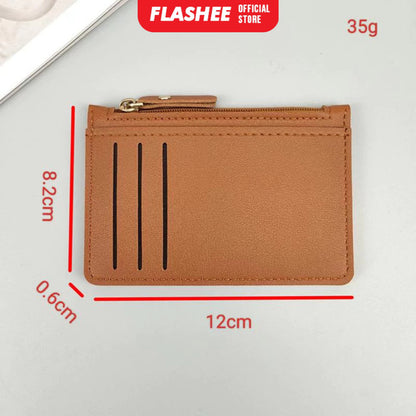 Flashee Dompet Kartu Mini Nebula Resleting 6 Slot