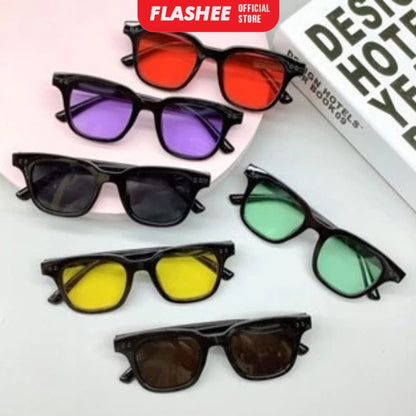 Flashee Kacamata Pria/Wanita Sunglasses Korean Fashion Small Candy Color Unisex Gaya