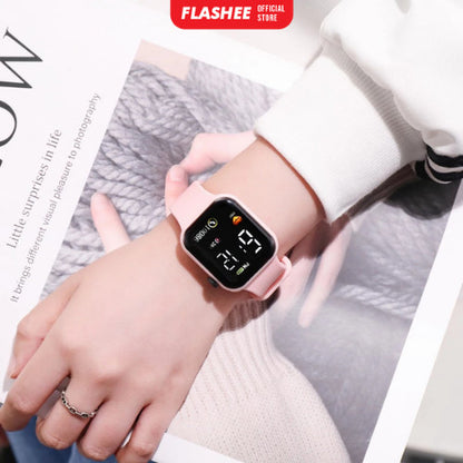 Flashee Jam Tangan Digital Pria Wanita Smartwatch Jam Tangan LED Digital Smartwatch