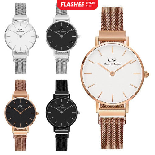 Flashee Jam Tangan Wanita Analog Rantai Magnet Polos Fashion Watch