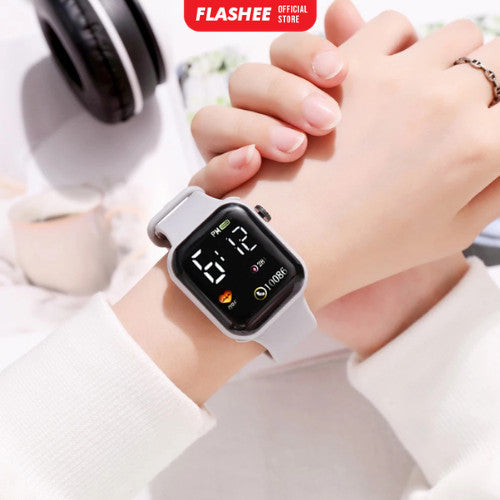 Flashee Jam Tangan Digital Pria Wanita Smartwatch Jam Tangan LED Digital Smartwatch