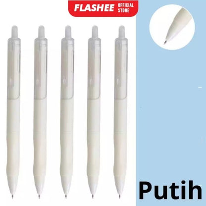 Flashee 1Pcs Gel Pen Pulpen Gel Retractable 4 Warna 0.5mm