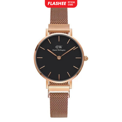 Flashee Jam Tangan Wanita Analog Rantai Magnet Polos Fashion Watch