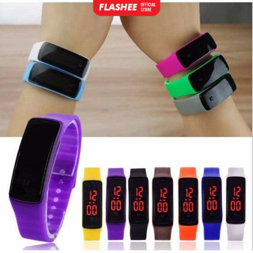 Flashee Jam Tangan Digital Pria Wanita Smartwatch Jam Tangan Digital Perempuan LED