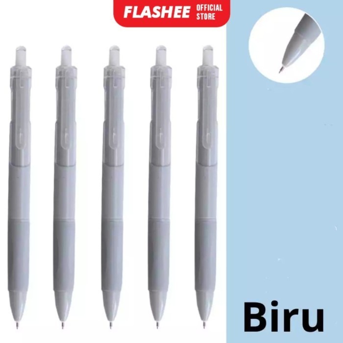 Flashee 1Pcs Gel Pen Pulpen Gel Retractable 4 Warna 0.5mm