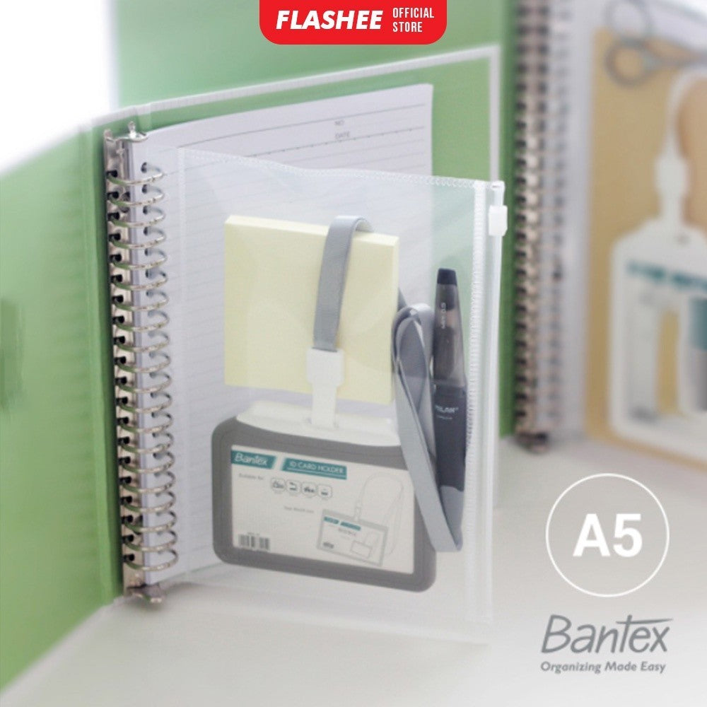 Flashee Paket Bundle Kantong Zipper Multiring A5 20 ring B5 26 ring Paket Hemat Bantex 3 Pcs