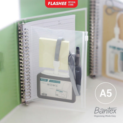 Flashee Paket Bundle Kantong Zipper Multiring A5 20 ring B5 26 ring Paket Hemat Bantex 3 Pcs
