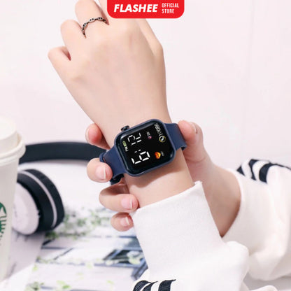 Flashee Jam Tangan Digital Pria Wanita Smartwatch Jam Tangan LED Digital Smartwatch