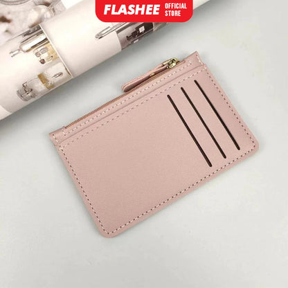 Flashee Dompet Kartu Mini Nebula Resleting 6 Slot