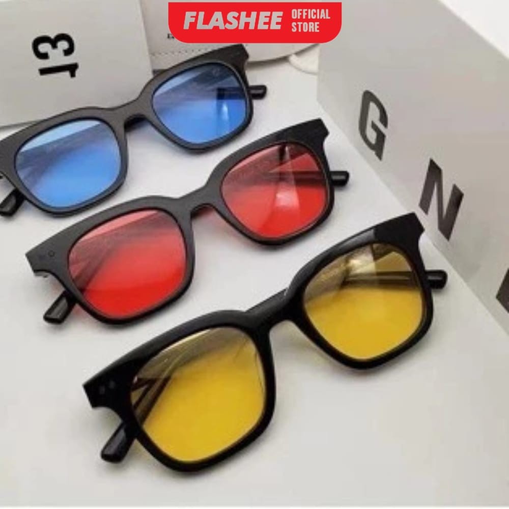 Flashee Kacamata Pria/Wanita Sunglasses Korean Fashion Small Candy Color Unisex Gaya