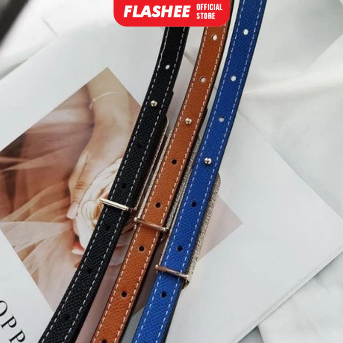 Flashee Ikat Pinggang Wanita Belt Kulit Fashion Korea Gesper Sabuk Bolak Balik Gaya Casual Import