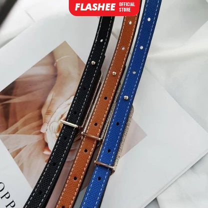 Flashee Ikat Pinggang Wanita Belt Kulit Fashion Korea Gesper Sabuk Bolak Balik Gaya Casual Import