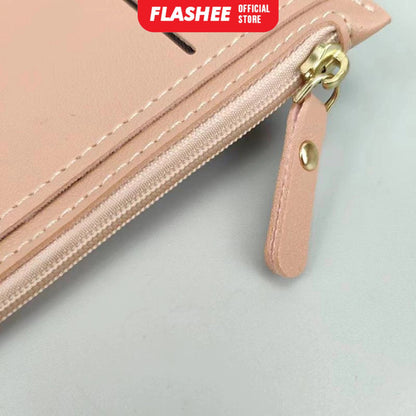 Flashee Dompet Kartu Mini Nebula Resleting 6 Slot