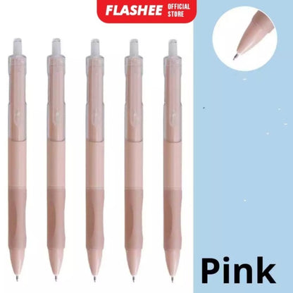 Flashee 1Pcs Gel Pen Pulpen Gel Retractable 4 Warna 0.5mm