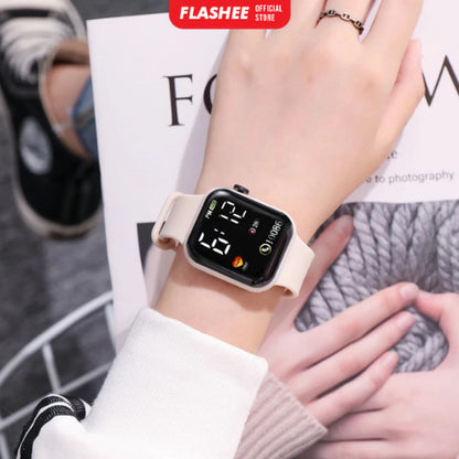 Flashee Jam Tangan Digital Pria Wanita Smartwatch Jam Tangan LED Digital Smartwatch
