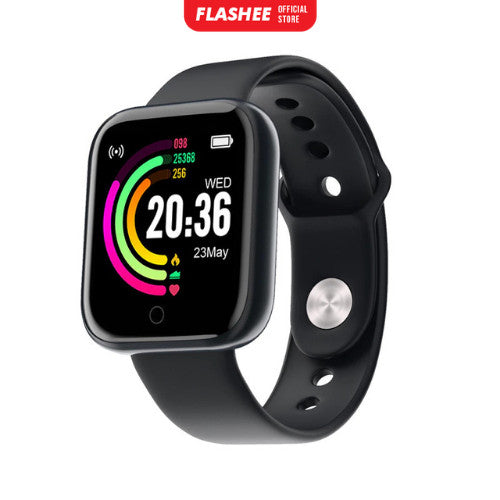 Flashee Jam Tangan Wanita Pria Digital Rubber LED Watch