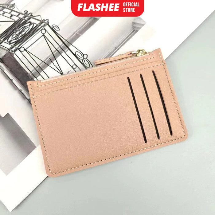 Flashee Dompet Kartu Mini Nebula Resleting 6 Slot