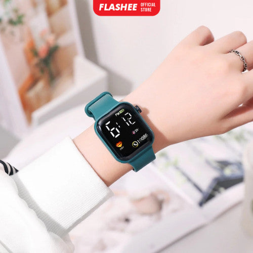 Flashee Jam Tangan Digital Pria Wanita Smartwatch Jam Tangan LED Digital Smartwatch