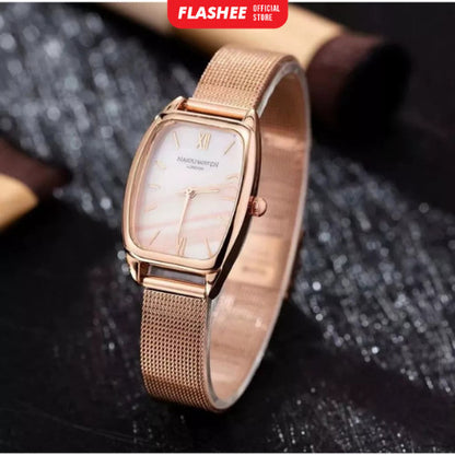Flashee Jam Tangan Wanita Terbaru Analog Rantai Pasir Jam Tangan Wanita Fashion
