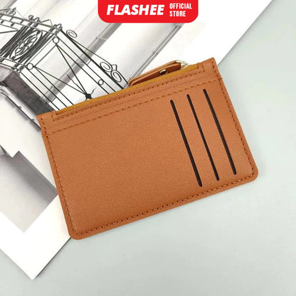 Flashee Dompet Kartu Mini Nebula Resleting 6 Slot
