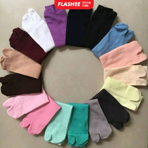 Flashee Kaos Kaki Wanita Jempol Muslimah Polos Kaos Kaki Panjang Dan Tebal