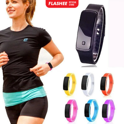 Flashee Jam Tangan Digital Pria Wanita Smartwatch Jam Tangan Digital Perempuan LED