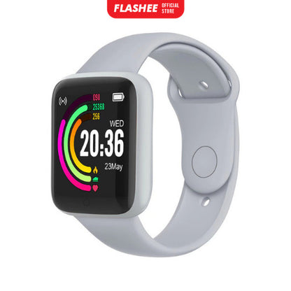 Flashee Jam Tangan Wanita Pria Digital Rubber LED Watch