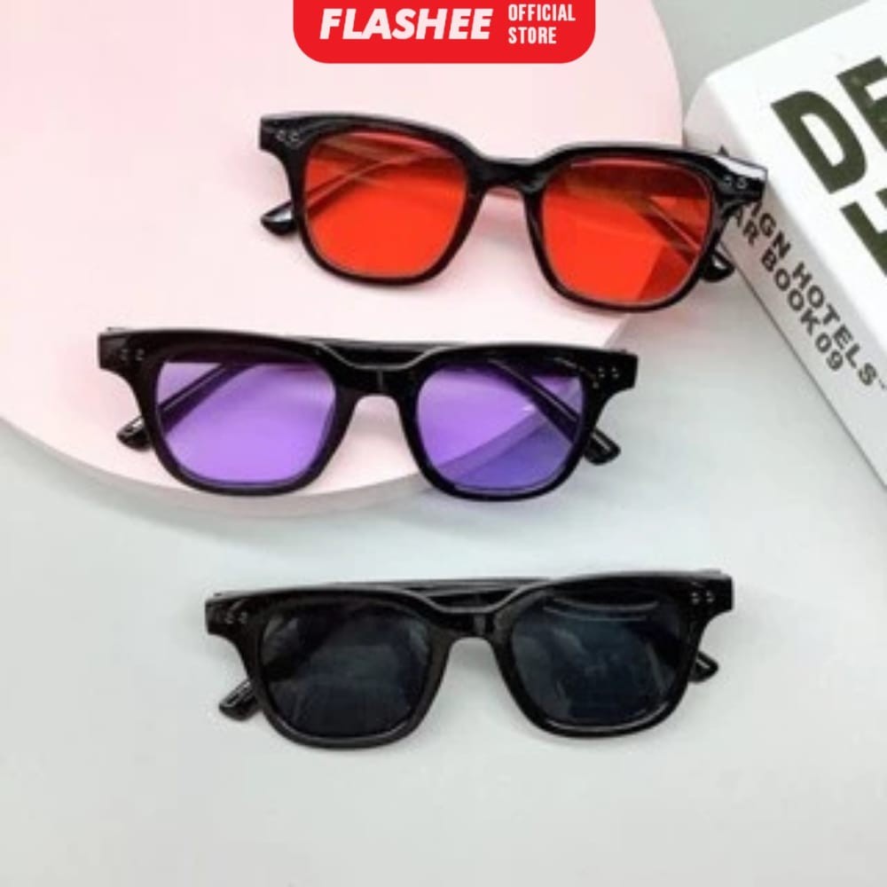 Flashee Kacamata Pria/Wanita Sunglasses Korean Fashion Small Candy Color Unisex Gaya