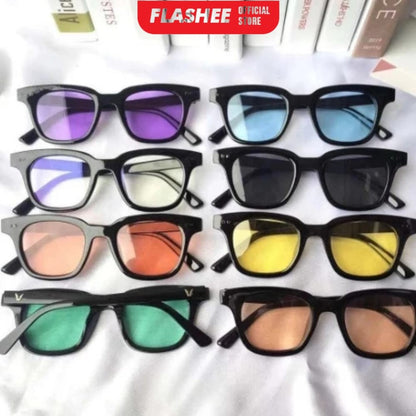 Flashee Kacamata Pria/Wanita Sunglasses Korean Fashion Small Candy Color Unisex Gaya