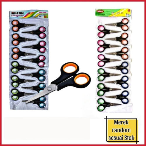 Flashee Gunting Pendek Stainless Steel Gunting Kertas Anti Karat