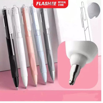 Flashee 1Pcs Gel Pen Pulpen Gel Retractable 4 Warna 0.5mm